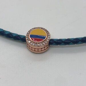 ✨✨Pandora Colombia Exclusive Country Flag Colors Button Charm Bead Charm